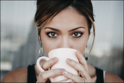 Woman Drinking Coffee