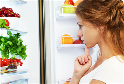 Sneaking food from fridge